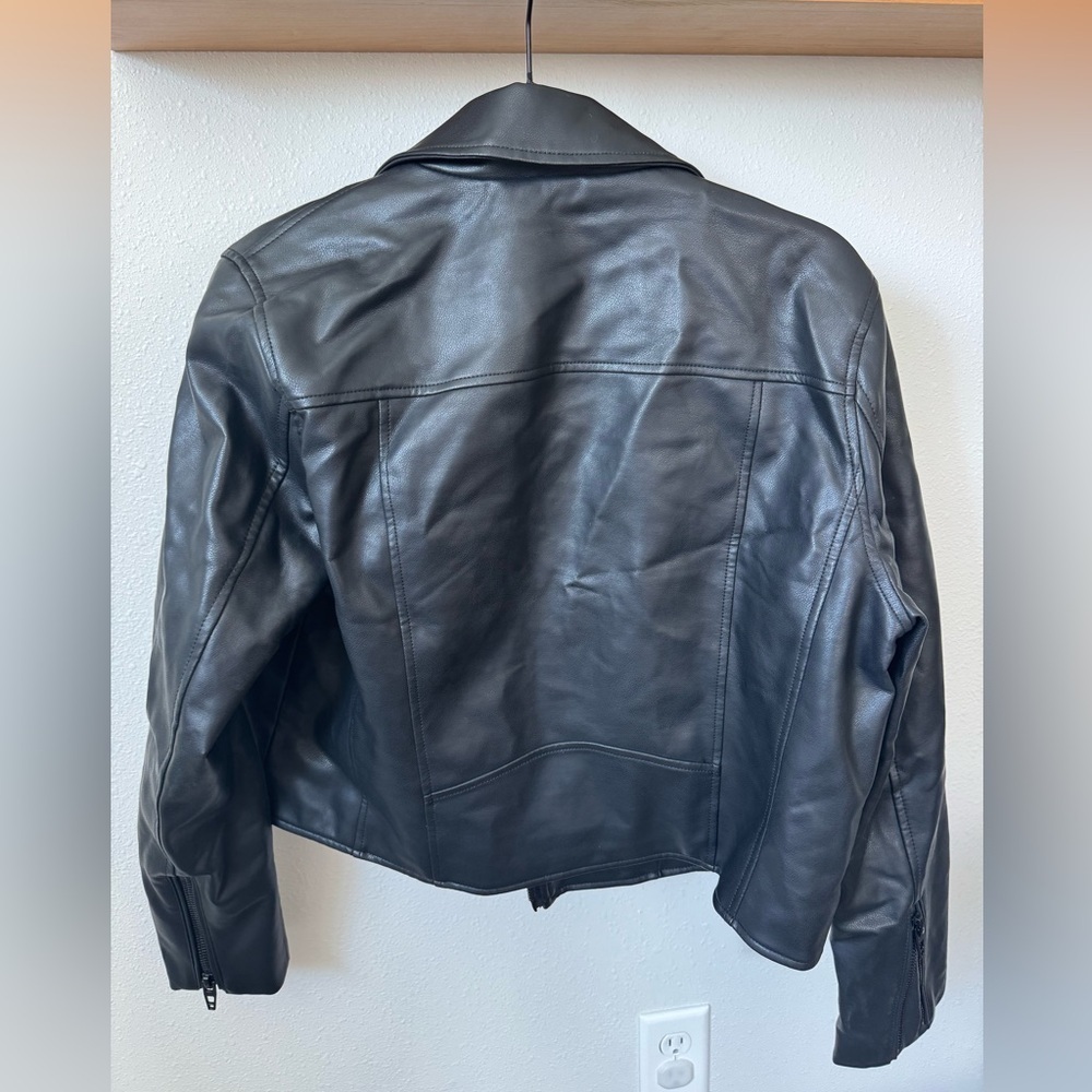 WOMENS BLANK NYC LEATHER JACKET SZ MEDIUM - Picture 2 of 5
